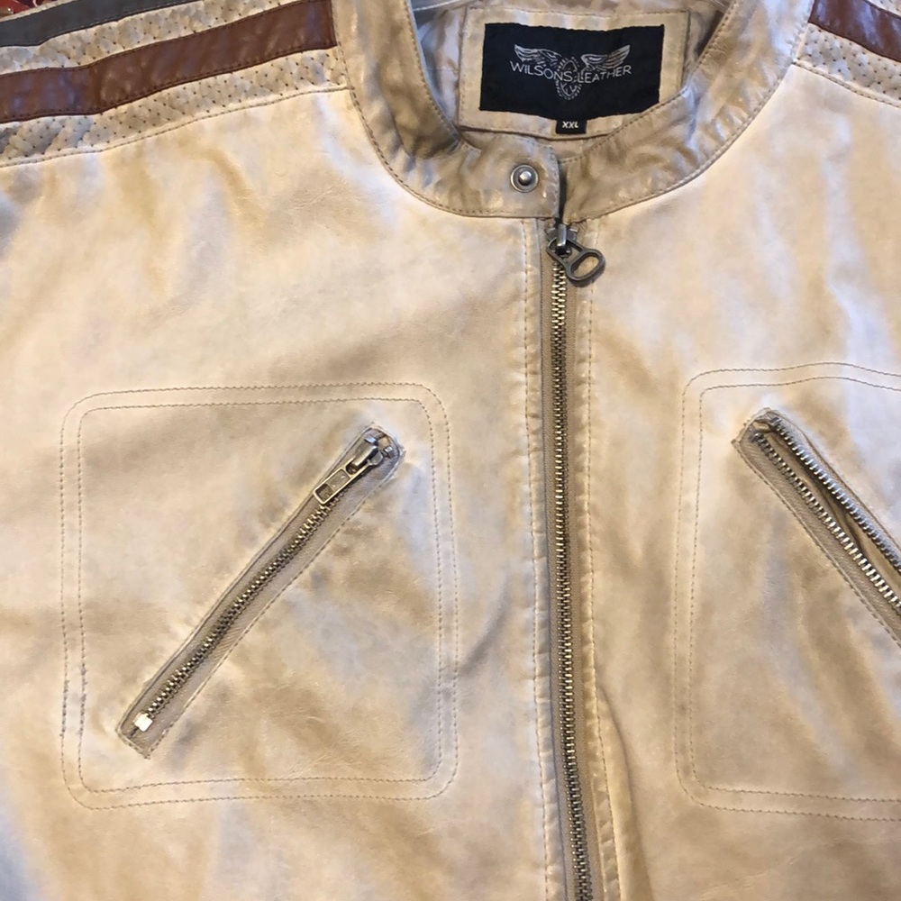 Distressed Leather Jacket - Picture 4 of 8